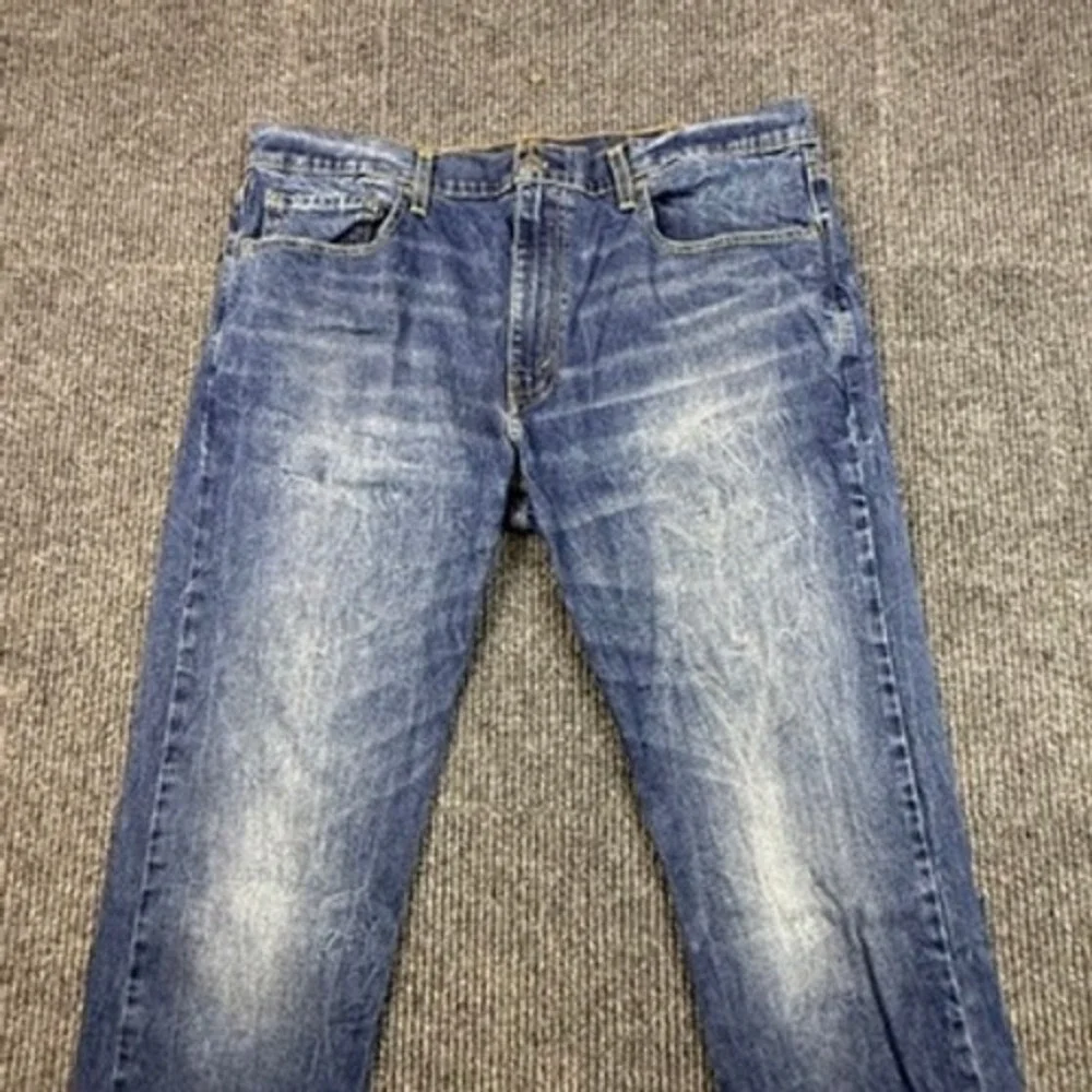 Levis 502 Regular Taper Jeans Mens 38x30 Tanager Wash Blue Stretch 29507-0003